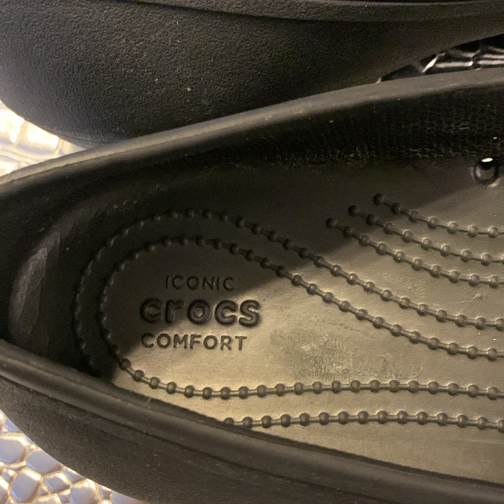 CROCS Black Women's Flats - Picture 5 of 6
